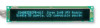 NORITAKE-ITRON - CU40025SCPB-W6J - 荧光显示模块 VFD 2X40 5MM