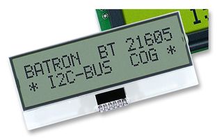 BATRON - BTHQ21605V-COG-FSTF-I2C-LED-WHITE - 液晶显示屏模块 A/N 2X16