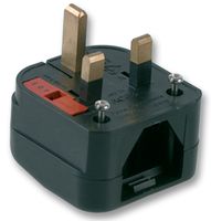 MULTICOMP - ACP3-BK-R-5A - 电源连接器 NEMA 5-15插头-BS1363 5A 黑色