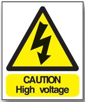 BRADY - WS43ADHB - 警告标志 HIGH VOLTAGE(高电压) 75X50 10只