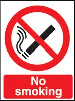 BRADY - P4ADHE - 警告标志 NO SMOKING(禁止吸烟) 175X125mm SAV