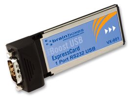 BRAINBOXES - VX-001 - 串行接口卡 ExpressCard RS232 1端口