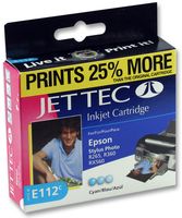 JETTEC - E112C - 打印墨盒 T0802 兼容型 青色